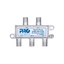 Divisor Satélite Proeletronic PQDV-2024BG 1:4 com Passagem DC 5 a 2400MHz Zamak Divisor Satélite Proeletronic PQDV-2024BG 1:4 com Passagem DC 5 a 2400MHz Zamak