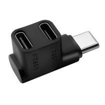 Divisor USB C GELRHONR de 1 a 2 portas 10 Gbps 4K @60Hz Video Divisor USB C GELRHONR de 1 a 2 portas 10 Gbps 4K @60Hz Video
