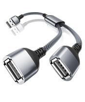 Divisor USB Itramax 1x2 - Cabo Y de 30cm para TV e PC