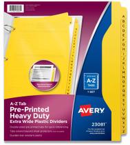 Divisores Avery Heavy-Duty Plastic Industrial de 26 abas A-Z