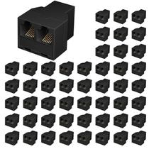 Divisores de linha telefônica Uvital RJ12 6P6C 3 fêmeas, pacote com 50