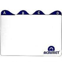 Divisoria A-z 4x6 Para Fichário De Mesa Acrimet Divisoria A-z 4x6 Para Fichário De Mesa Acrimet