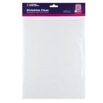 Divisória Clean Caderno Inteligente 4 Unidades Tamanho Grande Caderno ou Planner Resistente Impermeável Divisória Clean Caderno Inteligente 4 Unidades Tamanho Grande Caderno ou Planner Resistente Impermeável