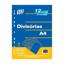 Divisória com 12 divisões A4 - Numérica Anual - Yes