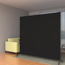 Divisória de Ambiente VAMFUTRE 183 x 183 cm Preta com Rodízios e Freios