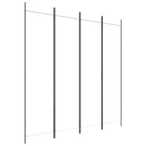 Divisória de quarto em tecido vidaXL, 4 painéis, branca, respirável, durável