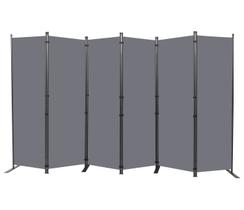 Divisória de quarto HOMSCREENER portátil de 6 painéis em tecido de 132 cm