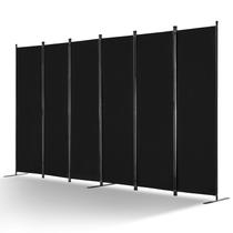 Divisória de quarto VEVOR, tela de privacidade dobrável de 6 painéis, preta Divisória de quarto VEVOR, tela de privacidade dobrável de 6 painéis, preta