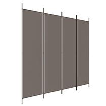 Divisória de quarto VidaXL, 4 painéis, antracite, 78,7 x 86,6 cm, dobrável Divisória de quarto VidaXL, 4 painéis, antracite, 78,7 x 86,6 cm, dobrável