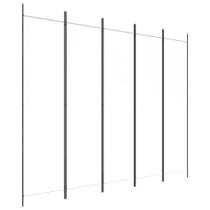 Divisória de quarto VidaXL de 5 painéis branca 98,4 x 78,7 cm Poliéster Divisória de quarto VidaXL de 5 painéis branca 98,4 x 78,7 cm Poliéster