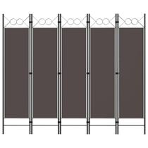 Divisória de quarto vidaXL de 5 painéis com design circular elegante