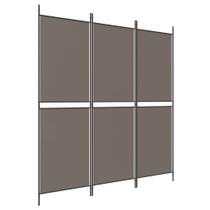 Divisória de quarto vidaXL em tecido de 3 painéis com estrutura de ferro em antracite Divisória de quarto vidaXL em tecido de 3 painéis com estrutura de ferro em antracite