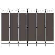 Divisória de quarto vidaXL, tela de privacidade antracite de 6 painéis