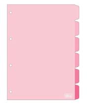 Divisória Fichário Academie Rosa Tilibra 06 Div 294781 Divisória Fichário Academie Rosa Tilibra 06 Div 294781