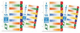 Divisoria P/ Fichario Colorida Plast Pvc 10 Unidades ACP C/2 Divisoria P/ Fichario Colorida Plast Pvc 10 Unidades ACP C/2