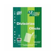 Divisória P/ Fichário Ofício Yes 12 Divisões C/Visor Cristal