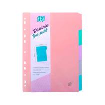 Divisória para Fichário Yes A4 5 Divisões Tons Pastel