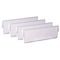 Divisória para organizador de gavetas e talheres 15,4 cm 4 unidades Plasutil ref. 13043 Divisória para organizador de gavetas e talheres 15,4 cm 4 unidades Plasutil ref. 13043