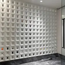 Divisória Pedra Leve Cobogó Decorativo Branco 1,20m x 0,60m 2,5 cm espessura