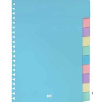 Divisorias Coloridas Para Caderno Smart Colegial 17,7x24cm