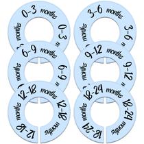 Divisórias de armário de bebês Pro Goleem Blue para berçário, 6 peças
