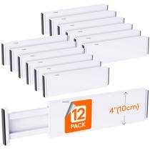 Divisórias de gaveta Lifewit Plastic, 4 cm de altura, 13,5-22 cm, pacote com 12 Divisórias de gaveta Lifewit Plastic, 4 cm de altura, 13,5-22 cm, pacote com 12