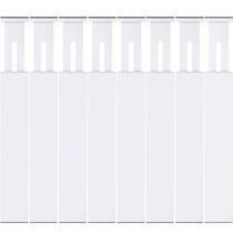 Divisórias de gaveta Ryqtop Bamboo ajustáveis de 17 a 22 cm, pacote com 8 unidades, brancas