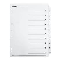 Divisórias P/ Fichário A4 Artik 10 Divisões C/Visor Números