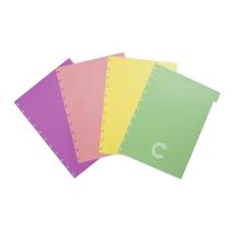 Divisorias Para Caderno Inteligente A5 Pastel