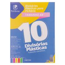 Divisórias Plásticas Universal para Fichário A4