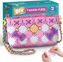 DIY Craft Bolsa de Moda 142pc Encantos Rosa Purple Bag Girls