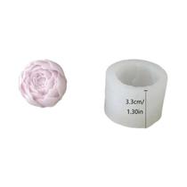 Diy flor rosa peônia flor estame bud molde de silicone resina fragrância cera vela molde