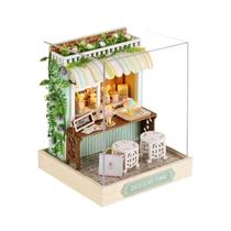 Diy Mini Casa De Boneca Pequeno Quebra-cabeça 3d Modelo De Madeira Kit Artesanal Quarto Decoração