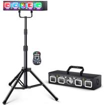 DJ Light KeoBin Pro 6 em 1 - DMX e Ativado por Som com Suporte