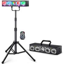 DJ Light KeoBin Pro 6 em 1 DMX e som ativado com suporte DJ Light KeoBin Pro 6 em 1 DMX e som ativado com suporte