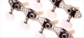 Dj406pg-cr/wh tarraxa rozini p/violao classico 7 cordas