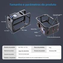 DJI OSMO Action 3 4 5Pro Capa Protetora De Liga De Alumínio Com Sapata Dupla Fria TELESIN