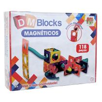 Dm blocks magneticos 118 pecas dm brasil - dmt6766