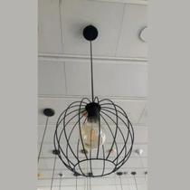 Dm Lumi Pendente Luna 614 Preto Texturizado Grande