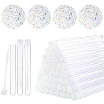 Dming 20pcs Pincel de cílios Varinha de laço Ferramenta de maquiagem Cílios Extensão suprimentos Pincel de limpeza Diamante Rímel estrela branco