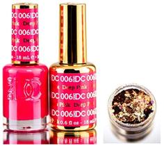 DND DC Rosas GEL POLISH DUO, Esmalte em Gel 0,5 oz + Conjunto Correspondente