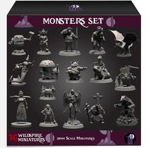 DND Miniatures Wildspire Monsters Pack Booster, 16 bonecos