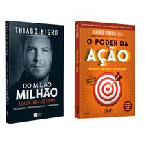 Do Mil Ao Milhão - Sem cortar o cafezinho - Thiago Nigro + O poder da ação - Paulo Vieira - Livro Do Mil Ao Milhão - Sem cortar o cafezinho - Thiago Nigro + O poder da ação - Paulo Vieira - Livro