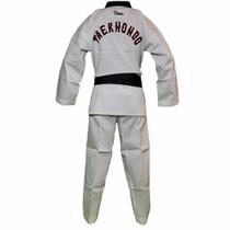 Dobok Canelado Taekwondo Branco - Homologado CBTKD - Adulto - MKL