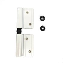 Dobradiça 02 Abas Importado Linha 30 Porta Alumínio Branco Dobradiça 02 Abas Importado Linha 30 Porta Alumínio Branco