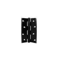 Dobradica 100x70 aluminio preta porta de abrir kit 3 un