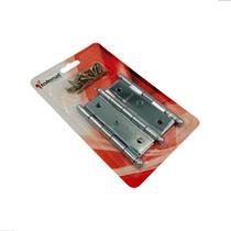 Dobradiça 3 1/2 cromada tolemat pino bola jogo cartela 3 peças + parafusos 500520 Dobradiça 3 1/2 cromada tolemat pino bola jogo cartela 3 peças + parafusos 500520