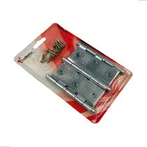 Dobradiça 3 1/2 x 3 escovada c/anel tolemat pino bola jogo cartela 3 peças + parafusos 700531 Dobradiça 3 1/2 x 3 escovada c/anel tolemat pino bola jogo cartela 3 peças + parafusos 700531