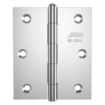 Dobradiça 3.1/2" x 3" x 1,9mm Galvanizado com Pino Reverivel e Canto Reto - 42082 - STAM Dobradiça 3.1/2" x 3" x 1,9mm Galvanizado com Pino Reverivel e Canto Reto - 42082 - STAM