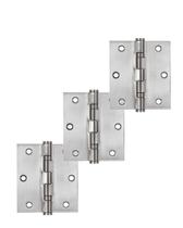 Dobradiça 3. X 3 Inox Polido 3 Unidades Unica